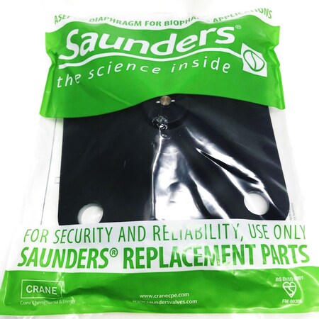 Crane / Saunders Diaphragm 1.00" Black Epdm Fda Peroxide Cured Threaded Connection 1.000-ER